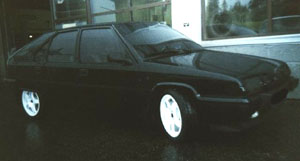 BX 19 GTi 1983 with K&N filter 2,5 inch exhaust system and tuned chip (originally BX 16 TRS) of Geir Korneliussen