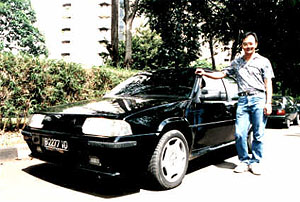 BX 19 GTI black 1993 with 16v body kit owned by Sarwo Santoso